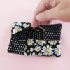 Pocket Tissue Holder Daisies with Polka Dots