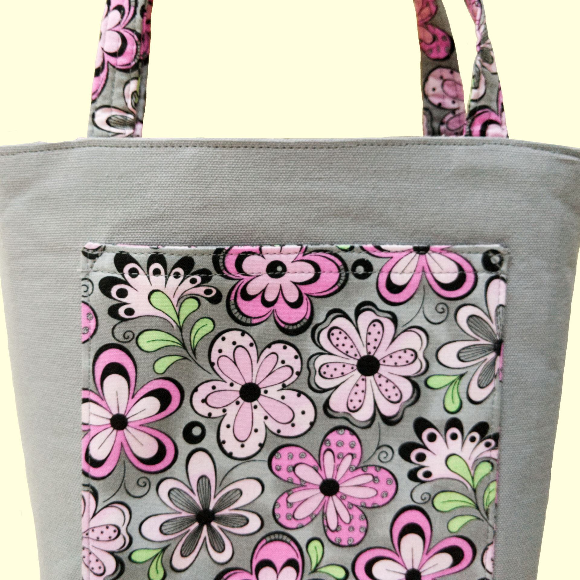 Closeup of Girls Flower Tote