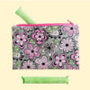 Small Zipper Pouch | Hippie Flower Mini Makeup Bag