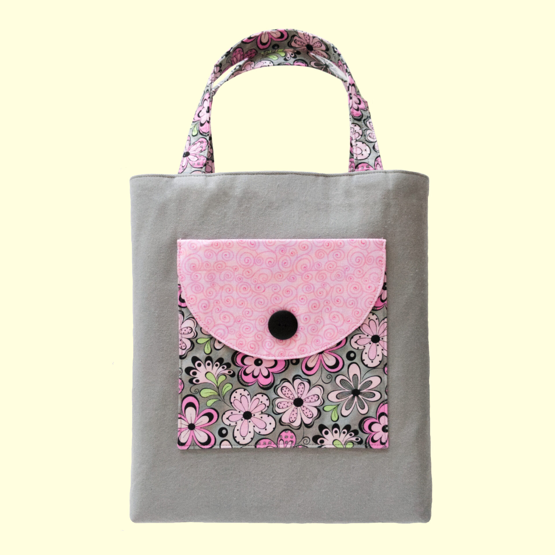 Large Tote Bag with Pockets