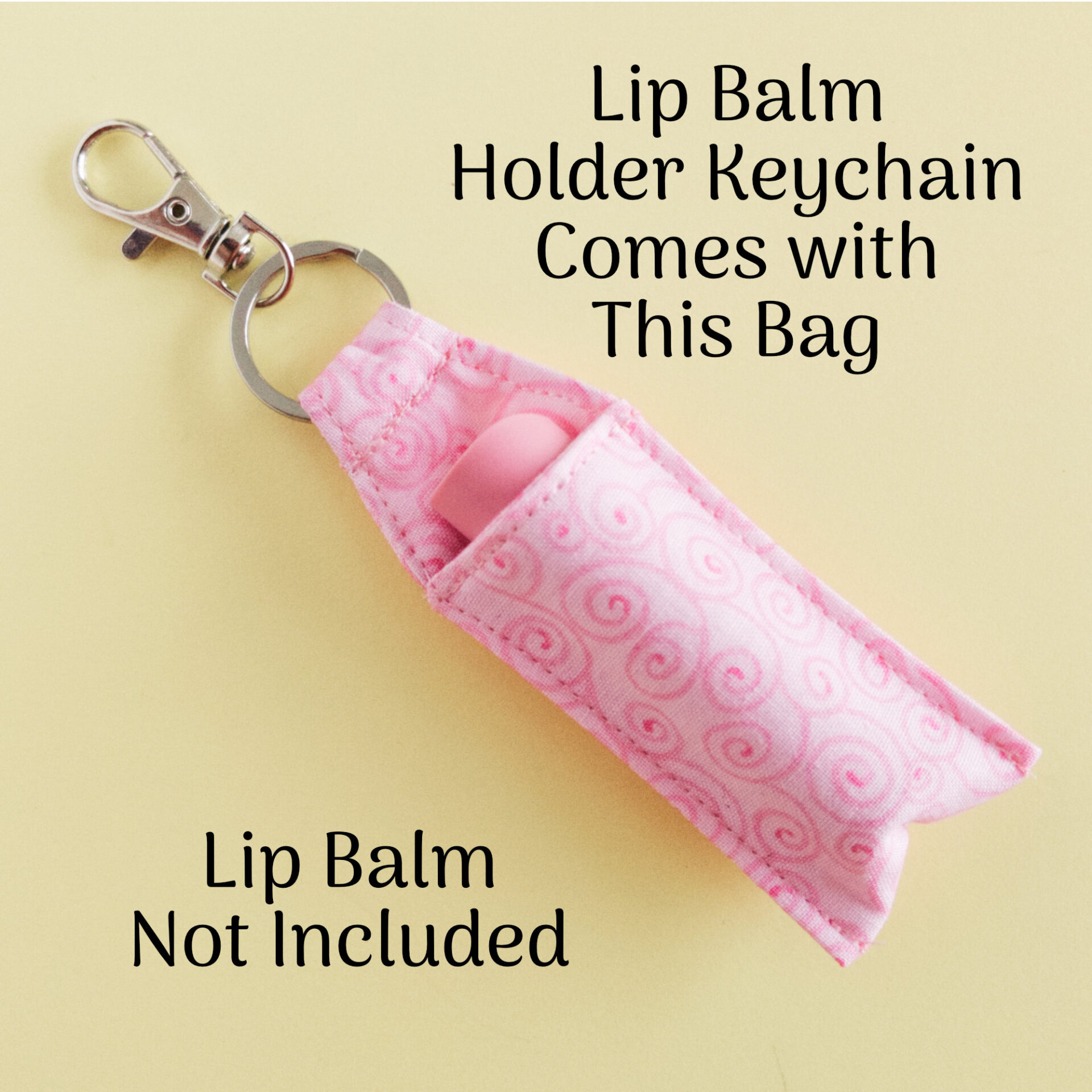 Lip Balm Holder Keychain Included