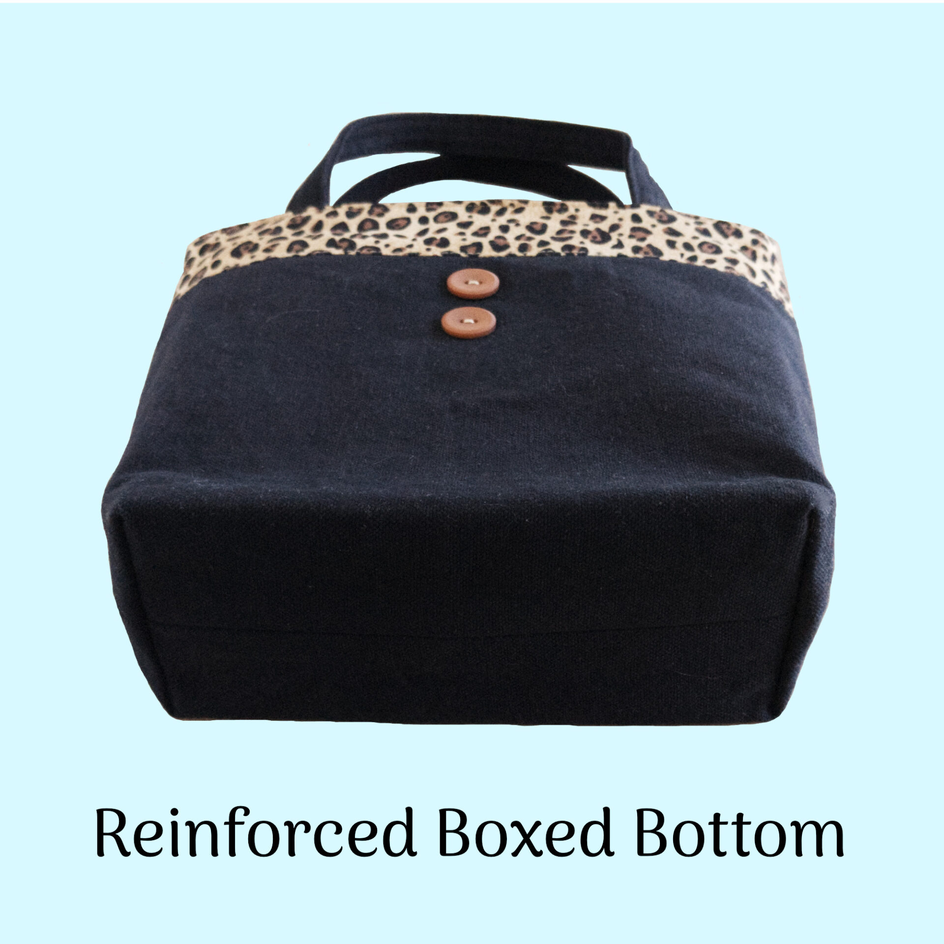 Bottom of Leopard Print Small Tote