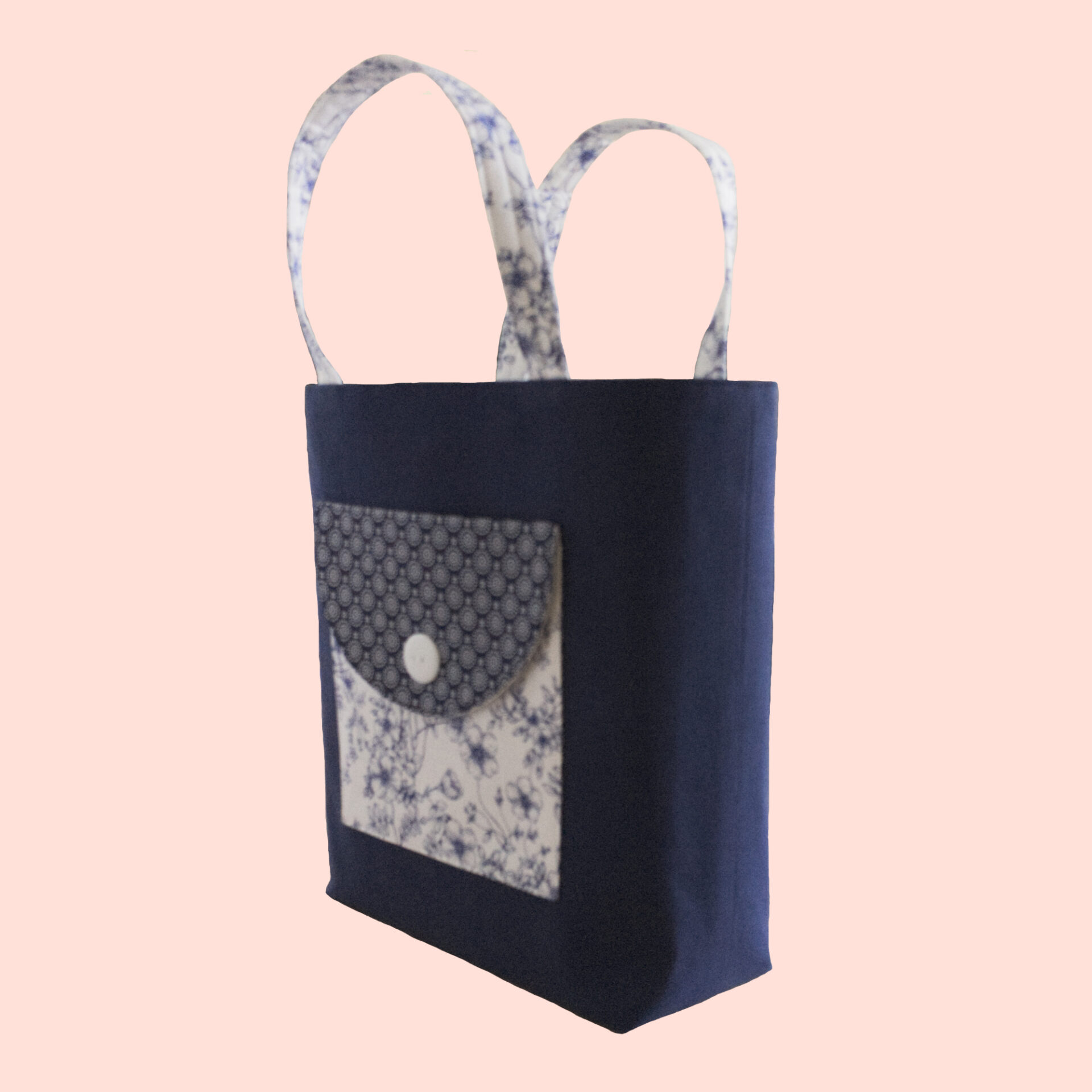 Angled View of Tote Bag