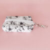 Floral Keychain Pouch | Mini Boxy Bag | Tiny Zipper Pouch