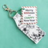Floral Lip Balm Holder Keychain