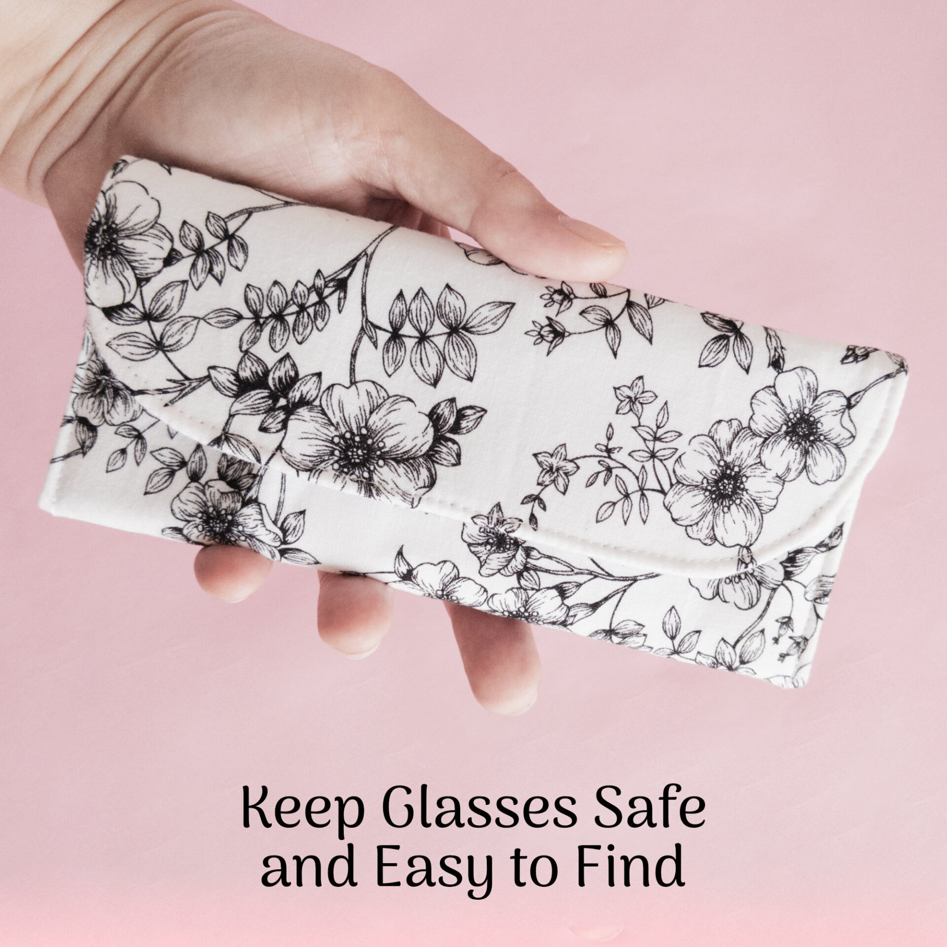 Hand Holding Glasses Case