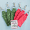 Christmas Lip Balm Holder Keychains