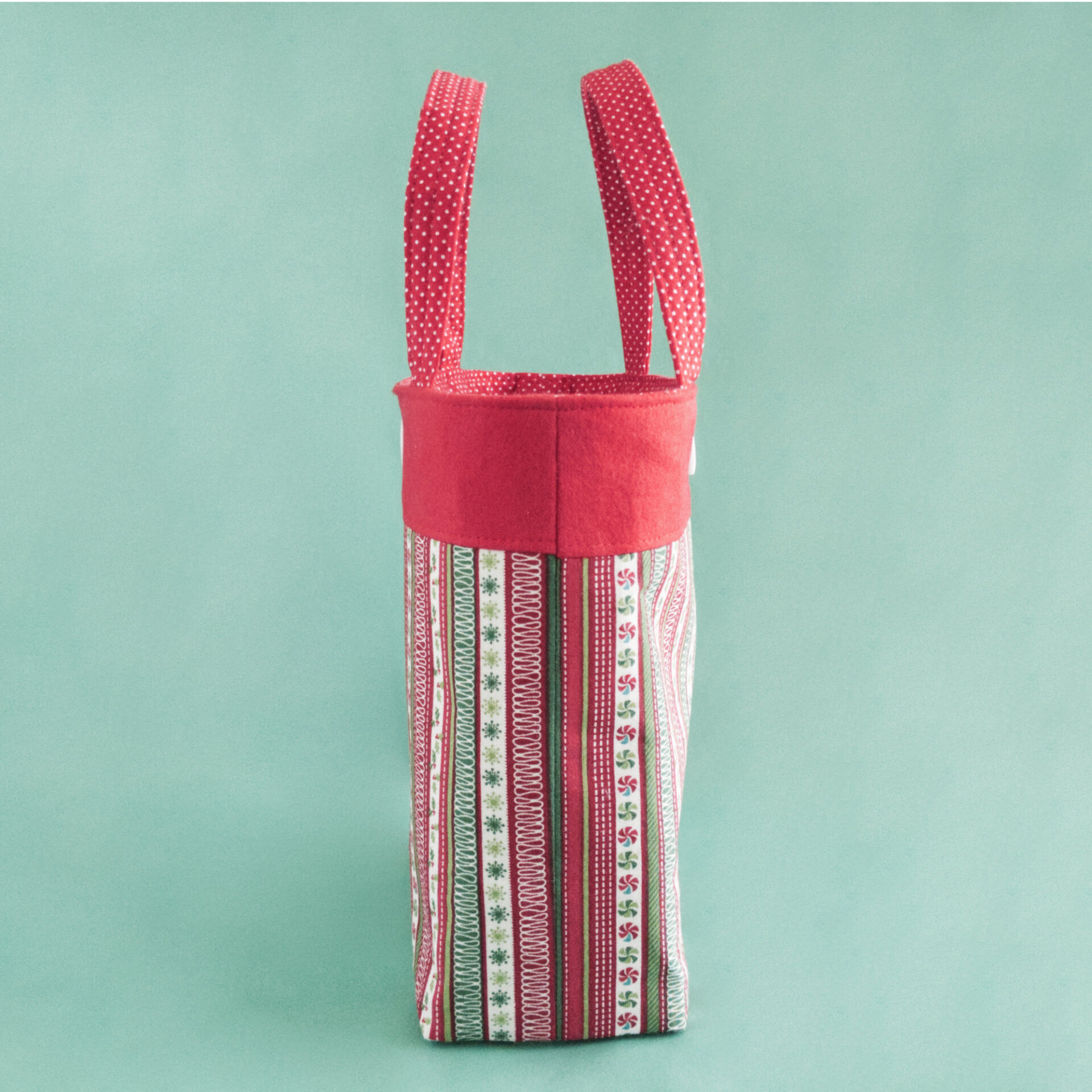 Christmas Small Tote Bag for Holiday Gift Exchange