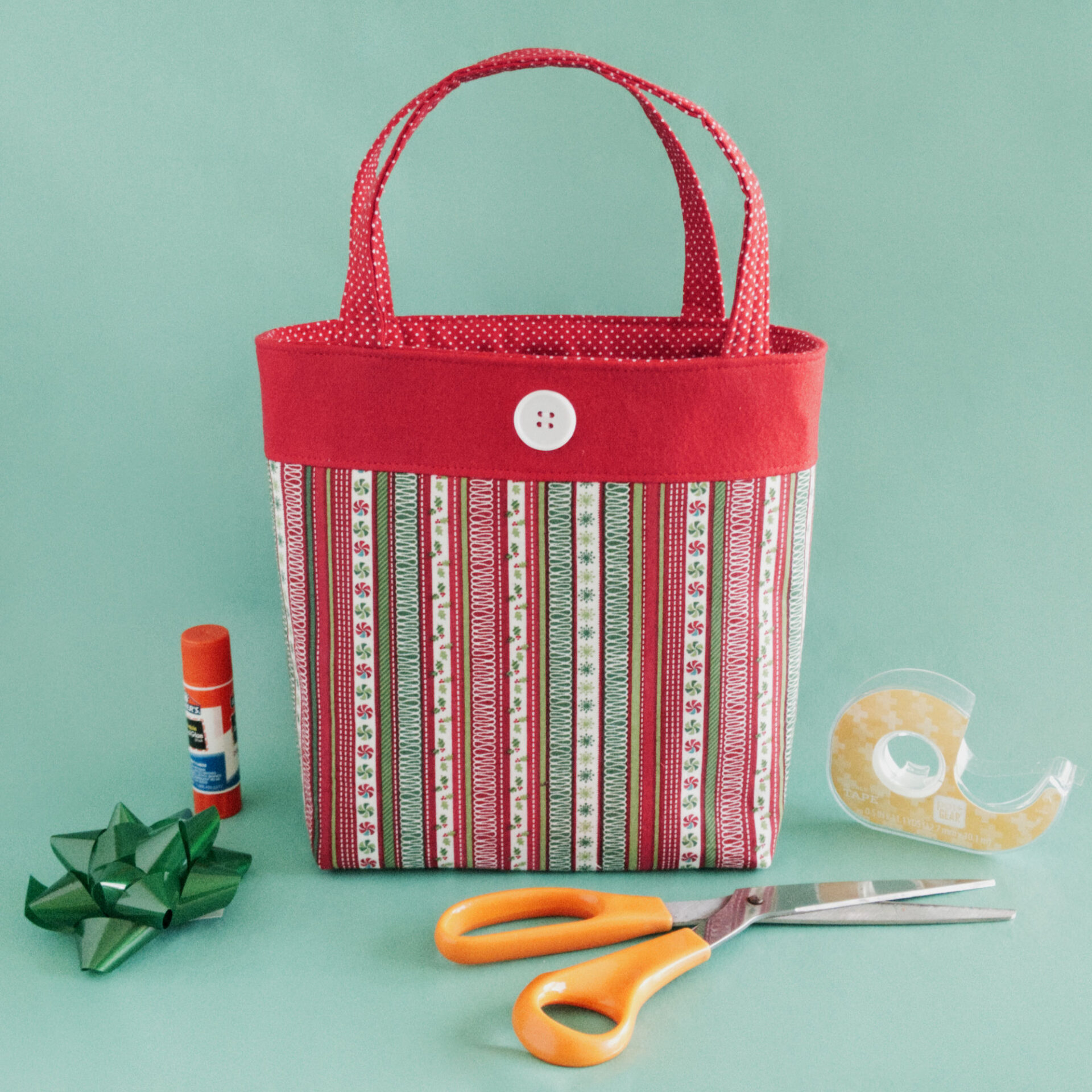 Bag with Gift Wrapping Supplies