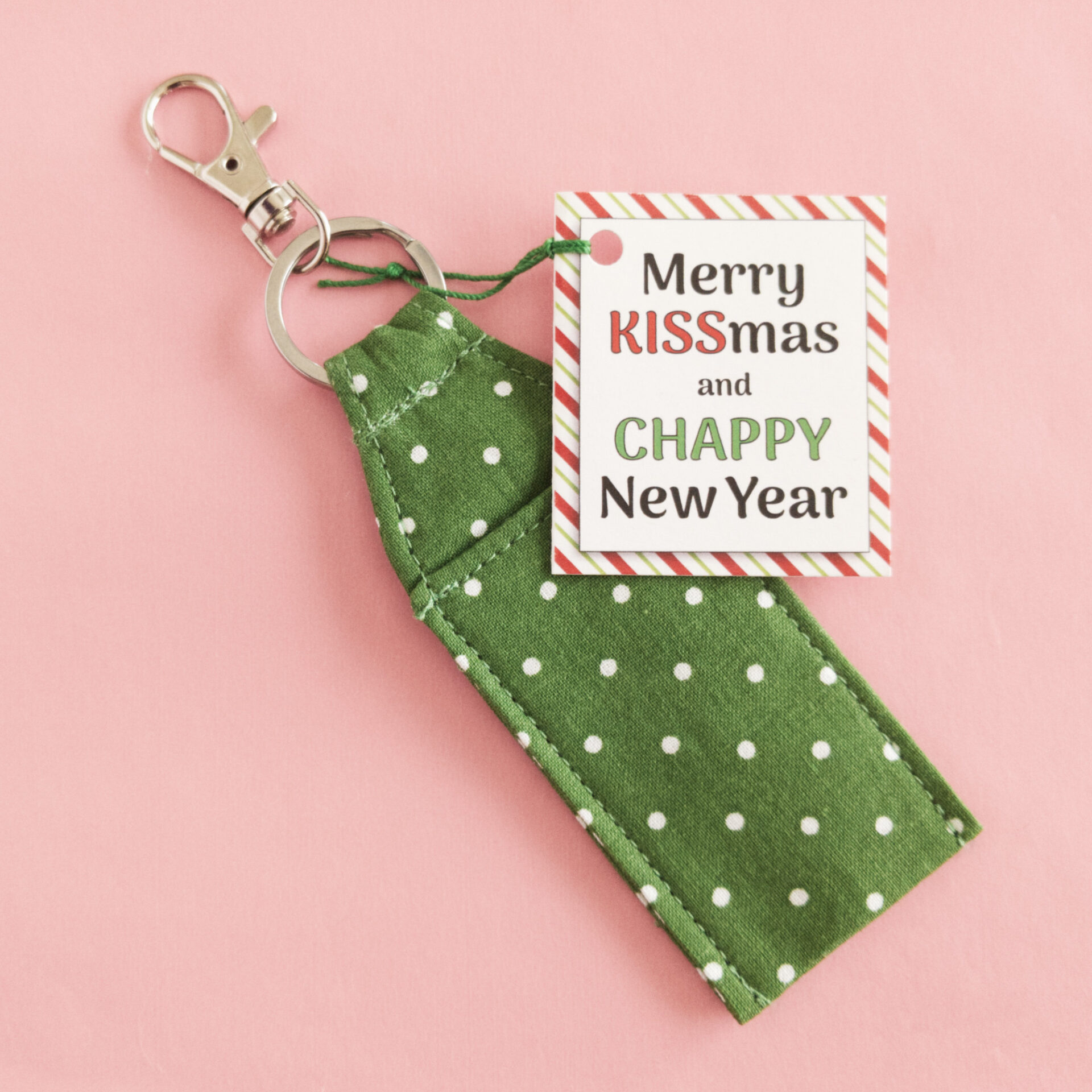 Green Keychain & Gift Tag