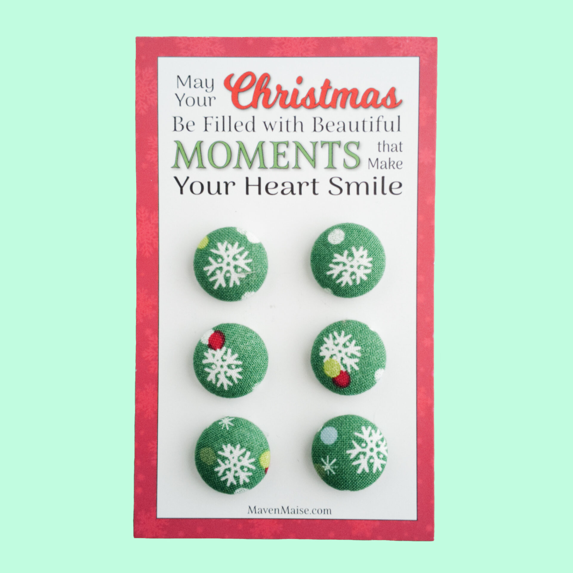 Stocking Stuffer of Christmas Magnets | Small Teacher Gift