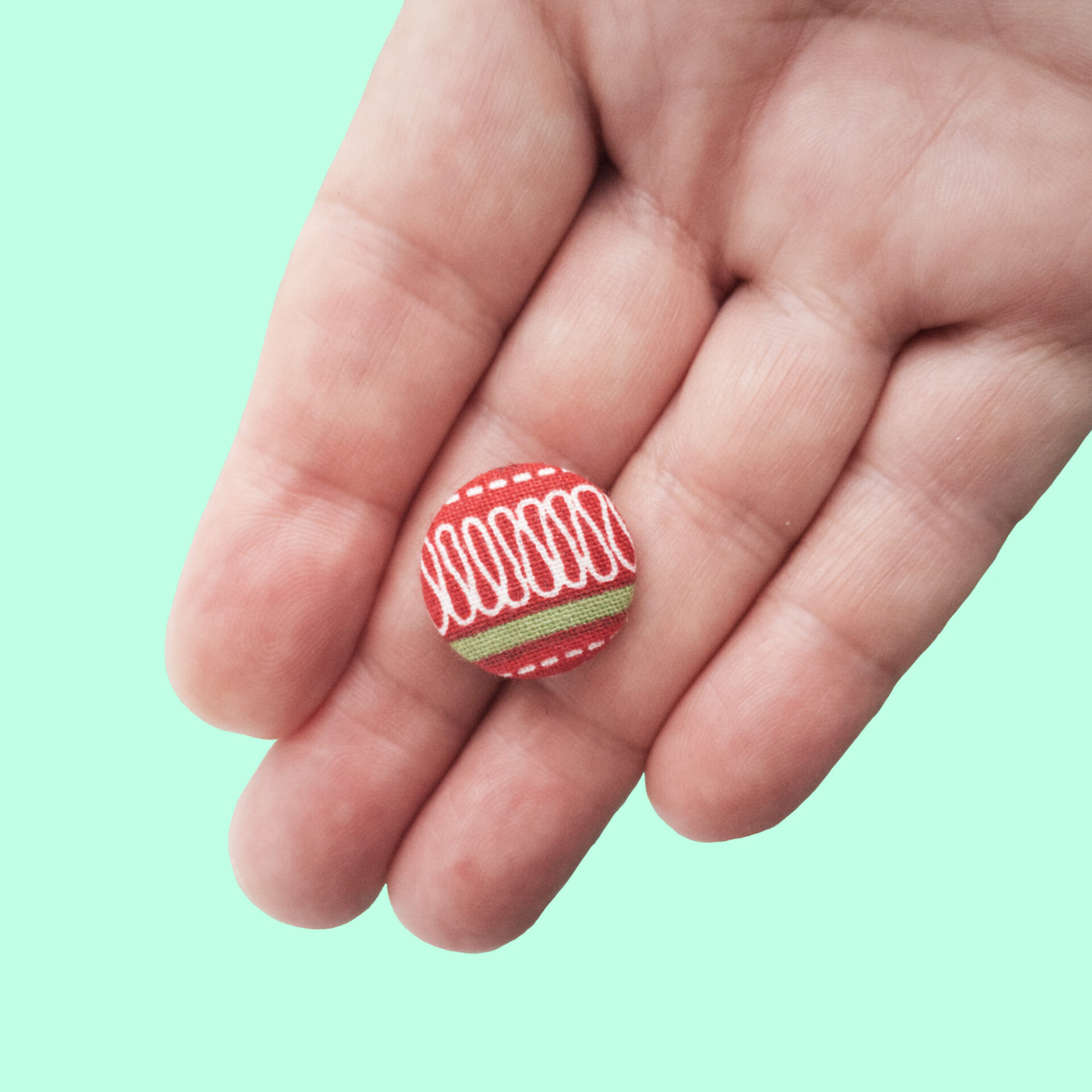 Swirly Stripe Magnet in a Hand