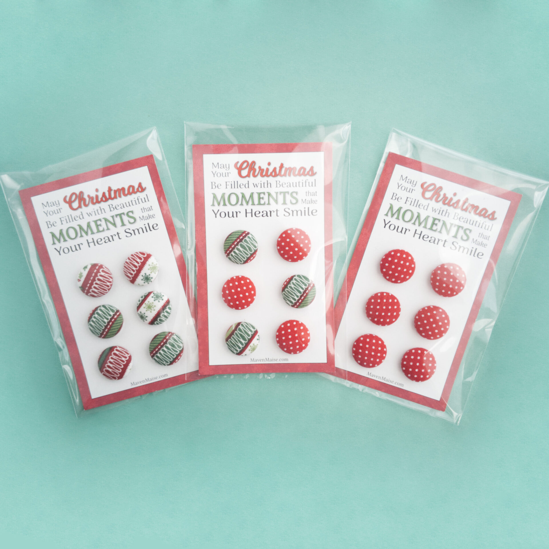 Christmas Coworker Gift of Mini Magnets | Small Teacher Gift