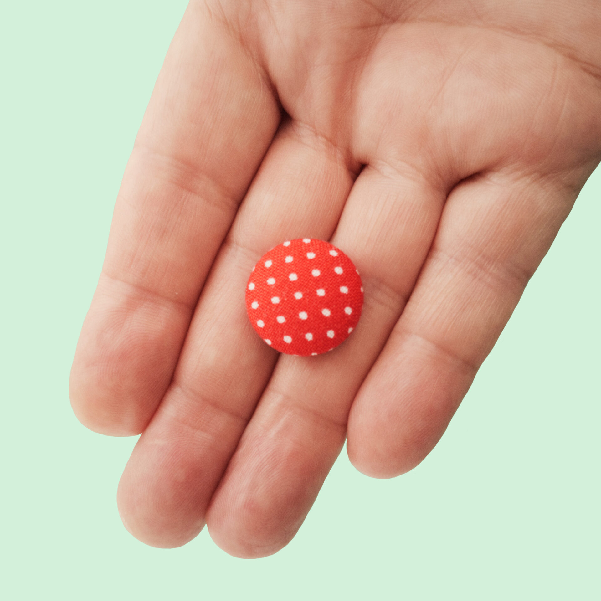 Red Magnet in a Hand