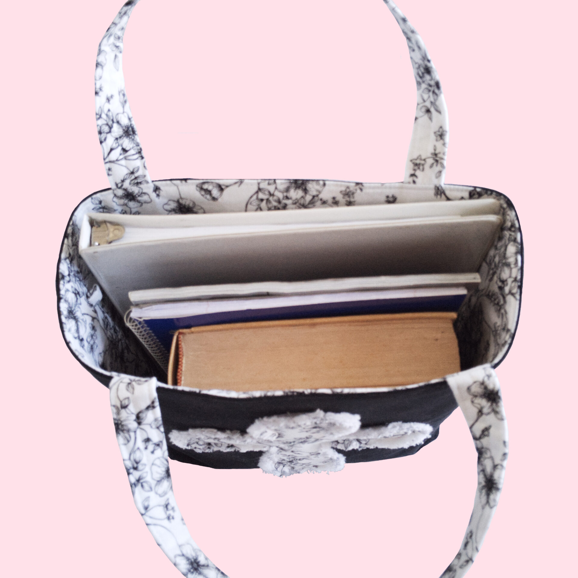 Bible Tote Bag with Pockets for Women