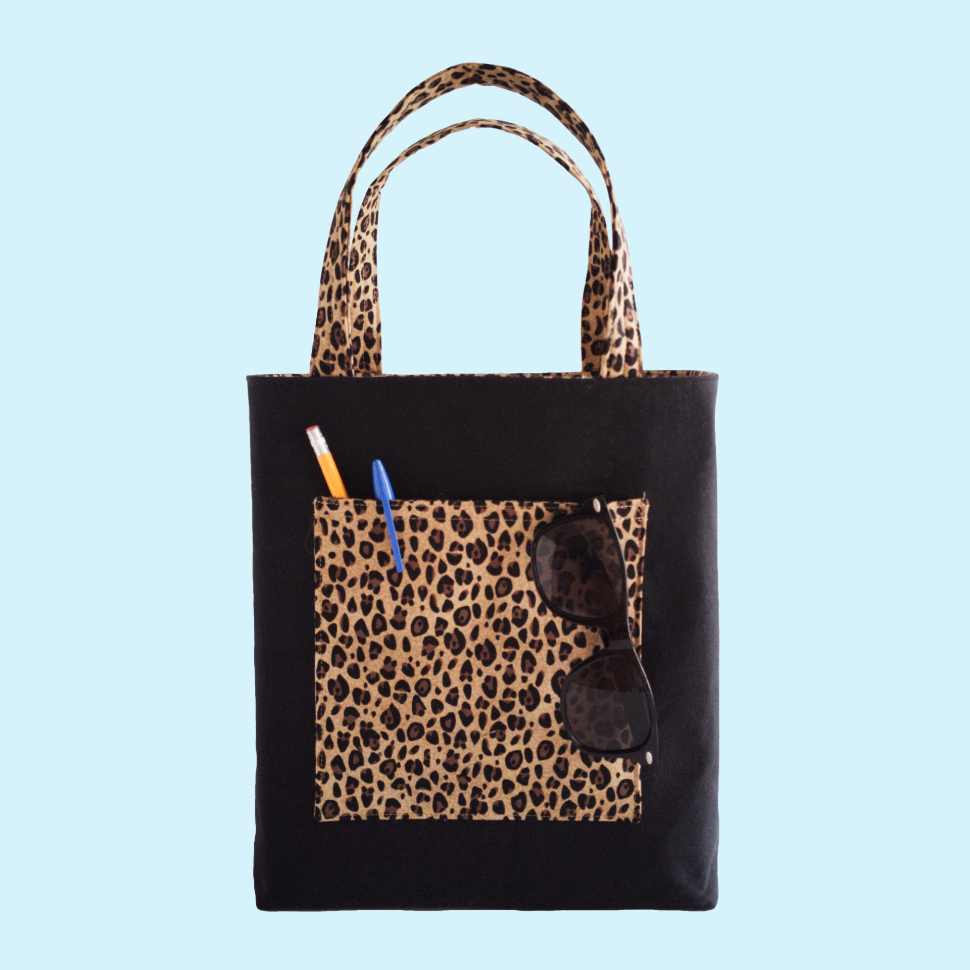 Bible Tote with Pockets | Large Cross Church Bag