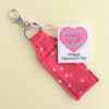 Hearts Lip Balm Holder Keychain