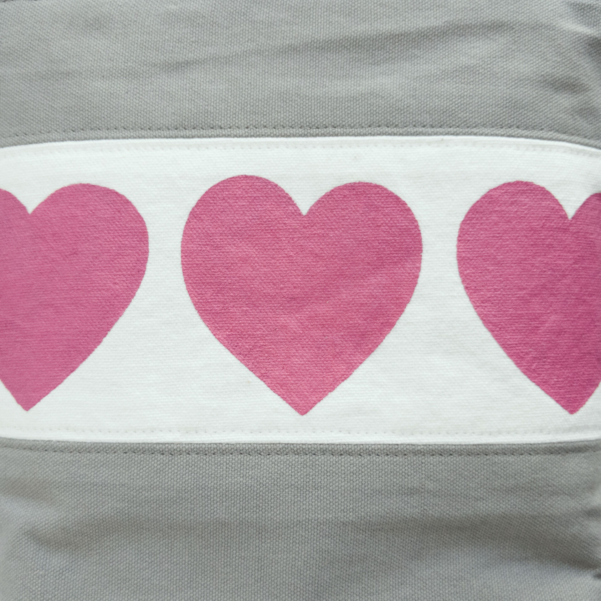 Closeup of Handpainted Hearts