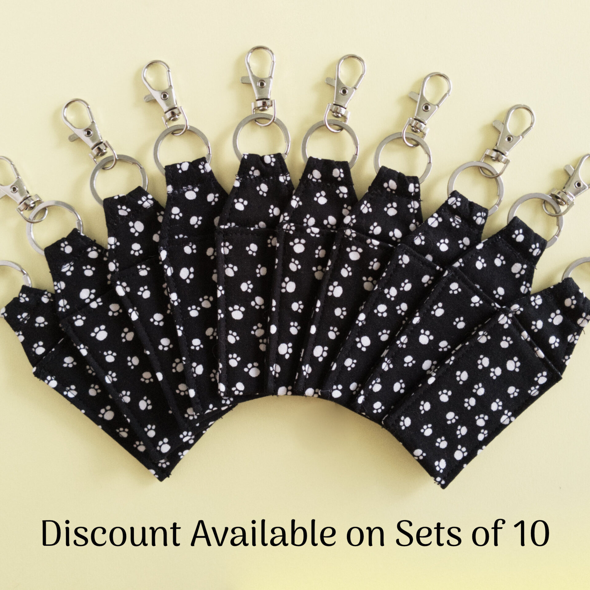 Paw Print Keychain 1 Quantity Discounts Available