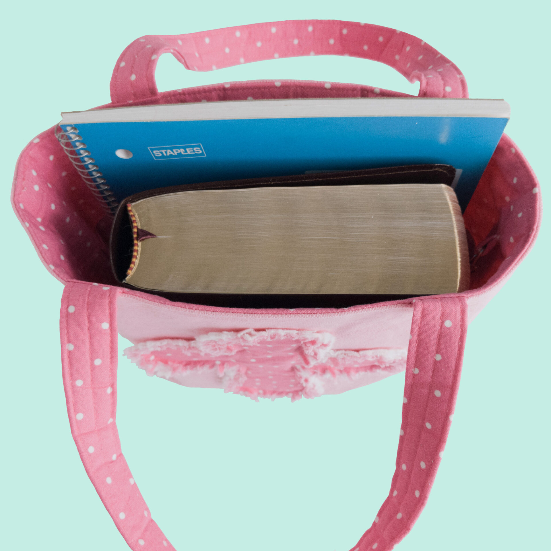 Bag with Bible & Notebook