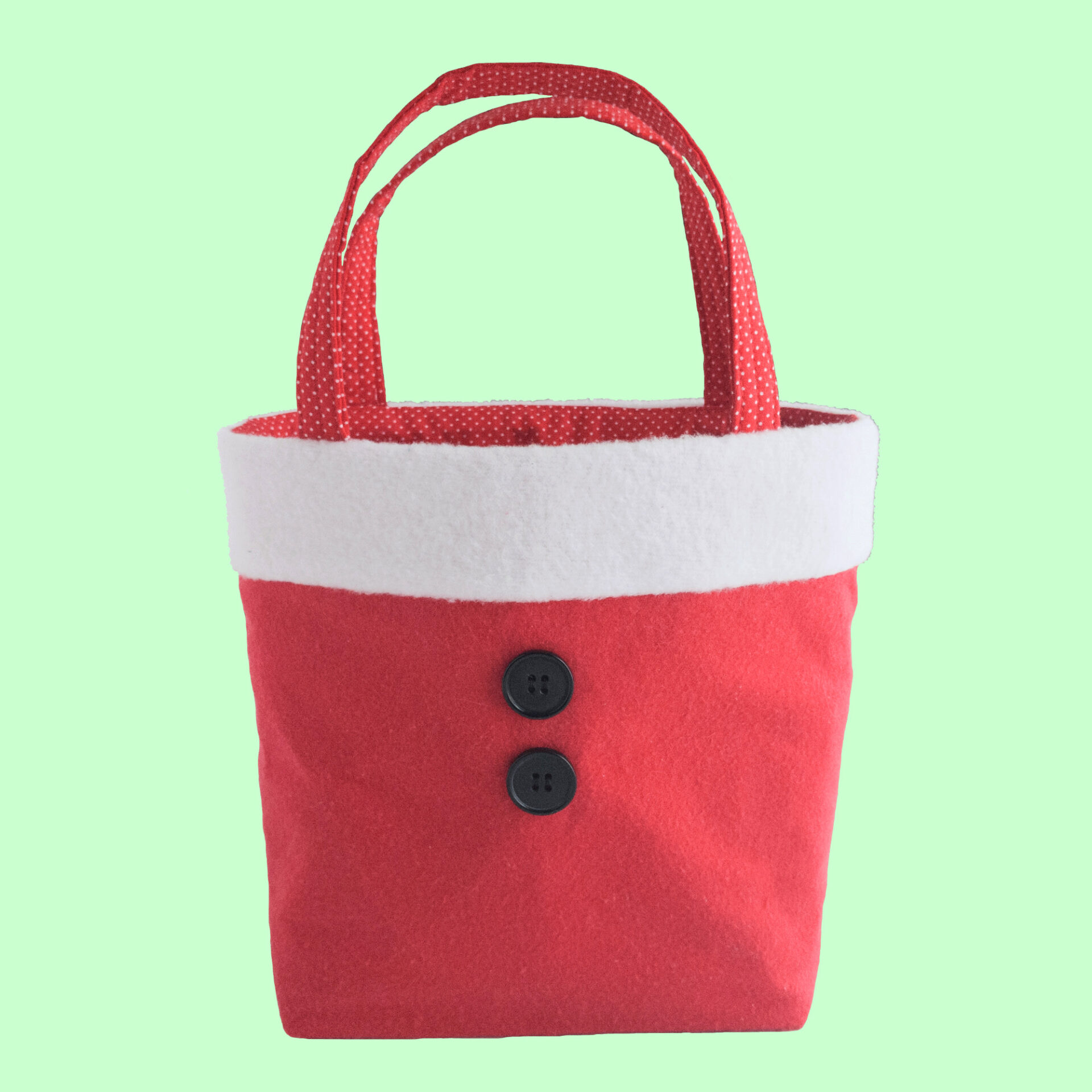 Santa Tote 3 Small Santa Claus Tote