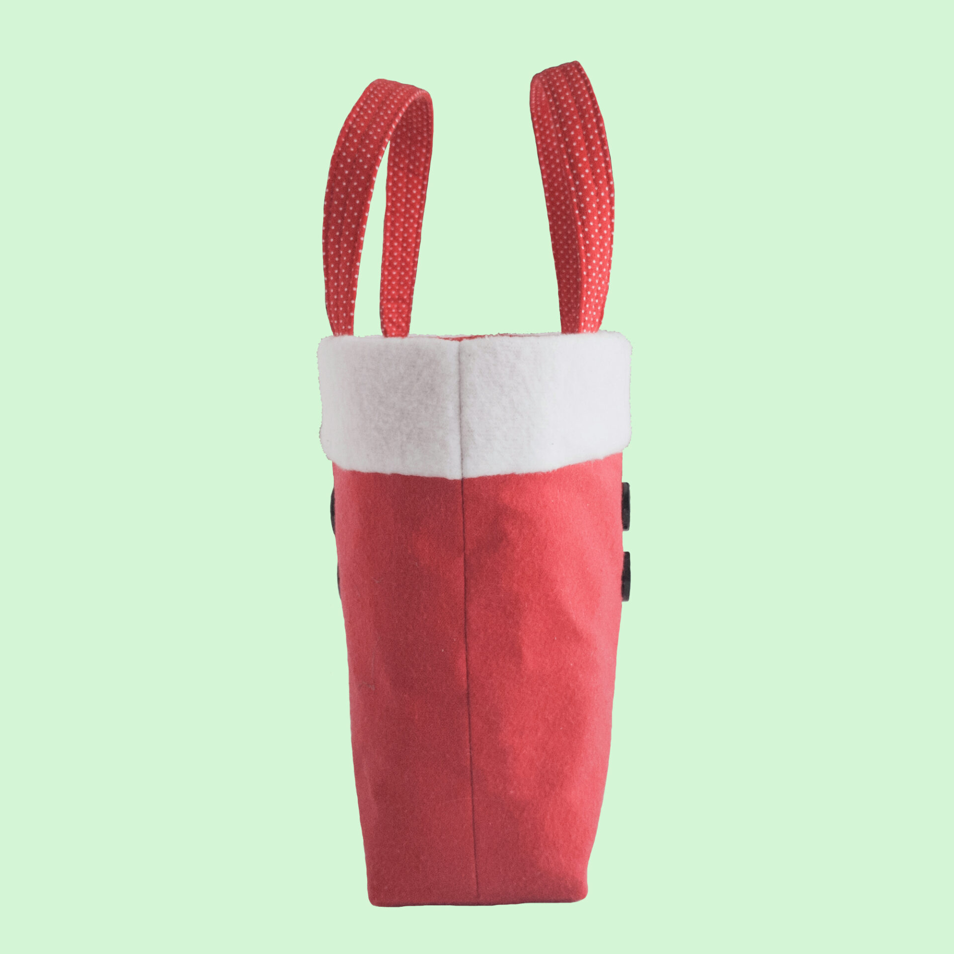 Santa Tote 7 Side View of Santa Tote