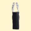 Black Canvas Tote Side View of Tote