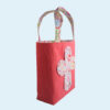 Red Bible Bag | Cotton Canvas Christian Tote