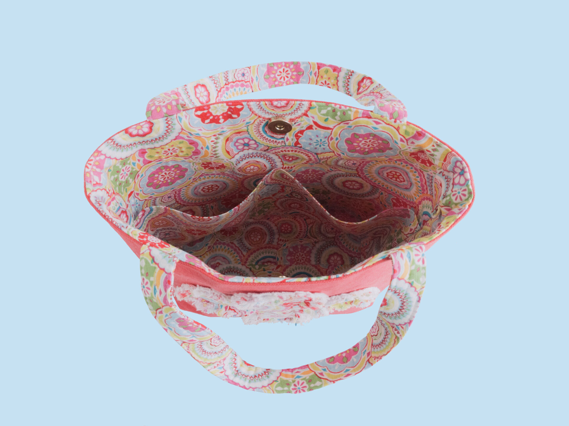 Red Bible Bag | Cotton Canvas Christian Tote