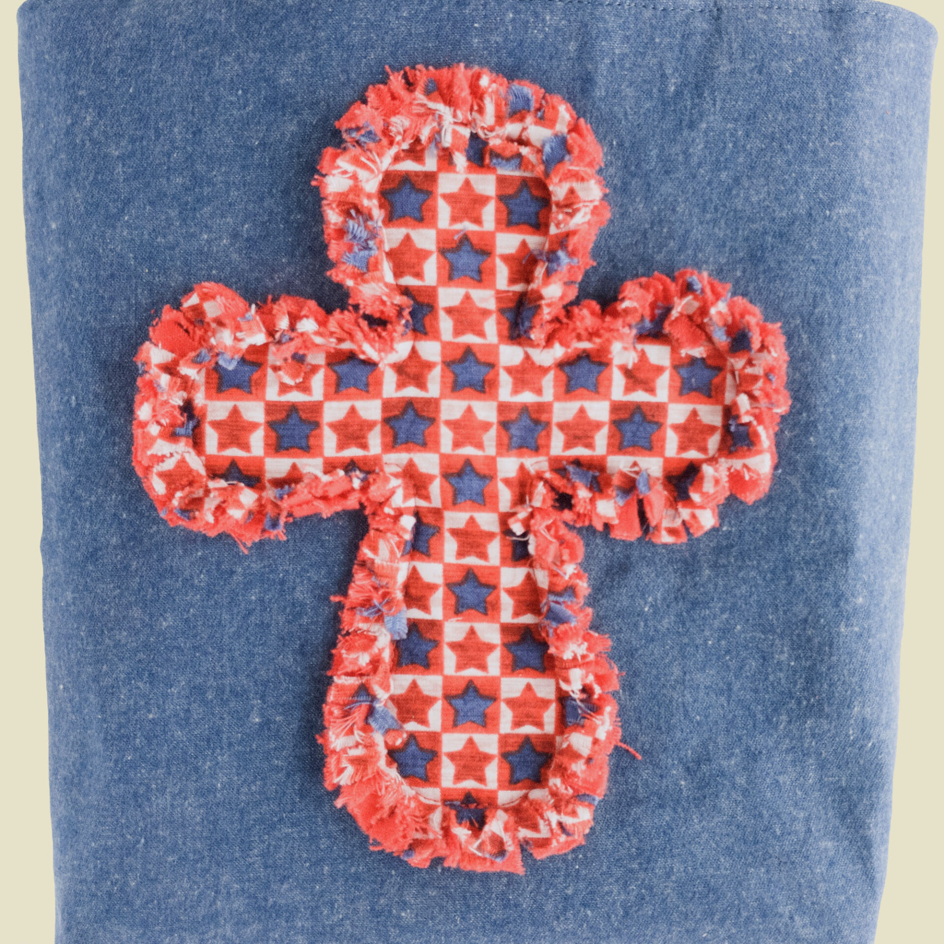 Closeup of Frayed Cross