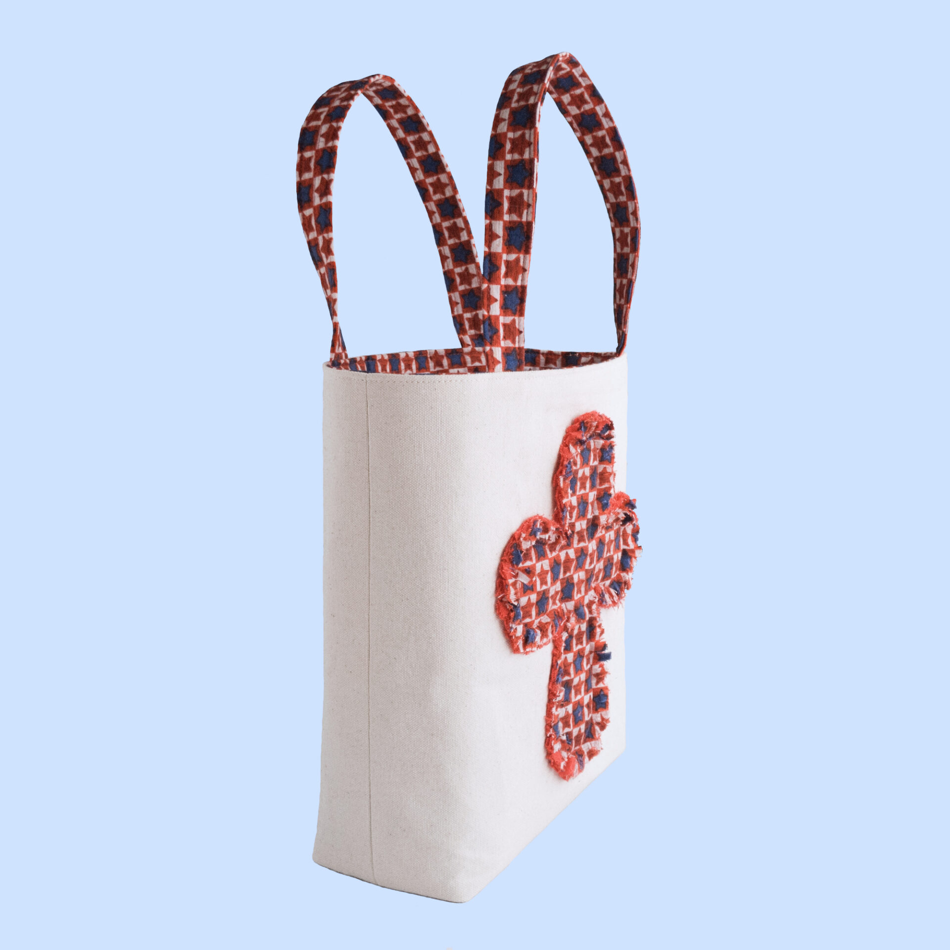 Patriotic Christian Tote | Medium Canvas Cross Bag