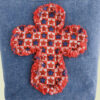 Patriotic Christian Bag | Small Denim Cross Tote