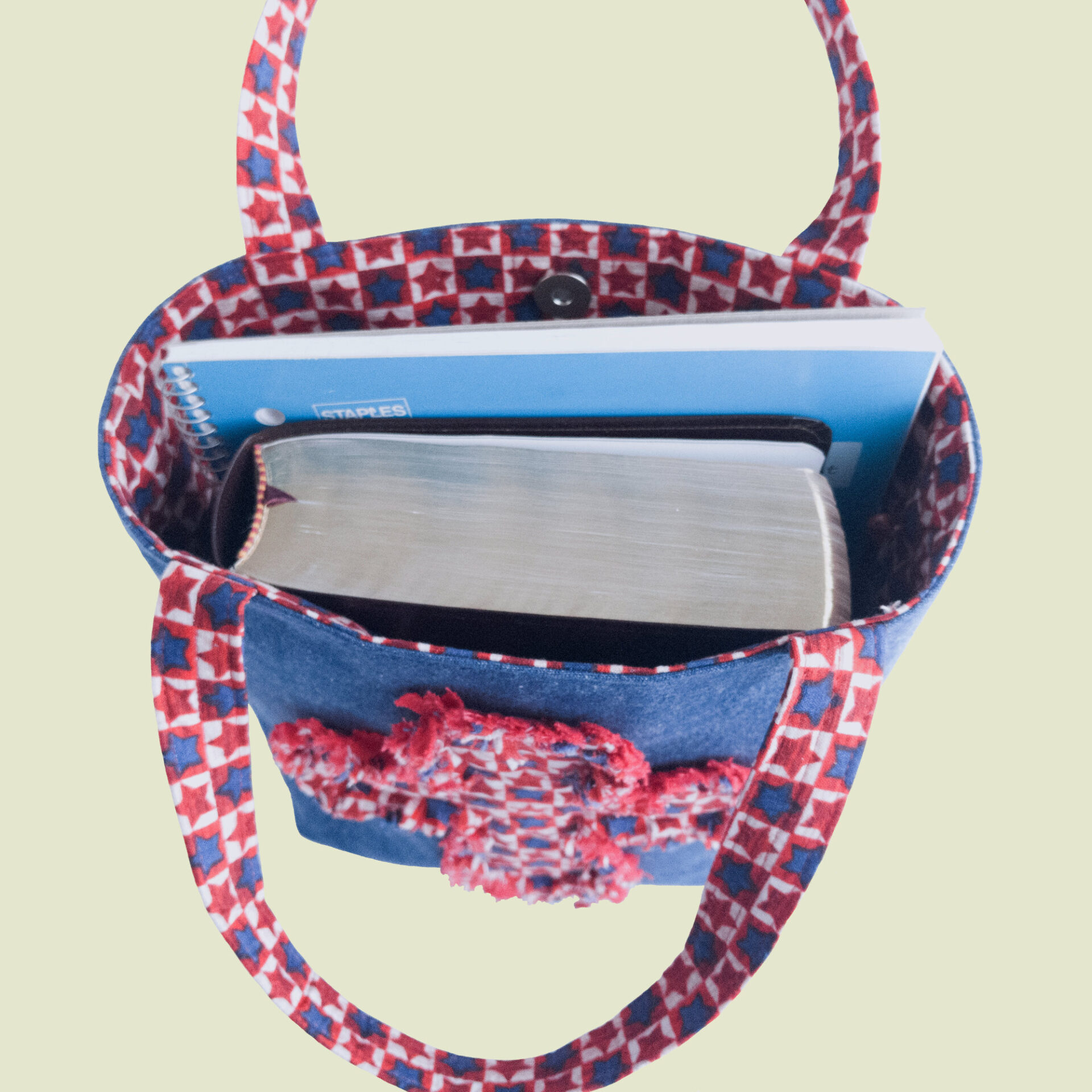 Patriotic Bag with Books Inside