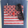 Patriotic Denim Tote Bag | Medium Size Tote with Pockets