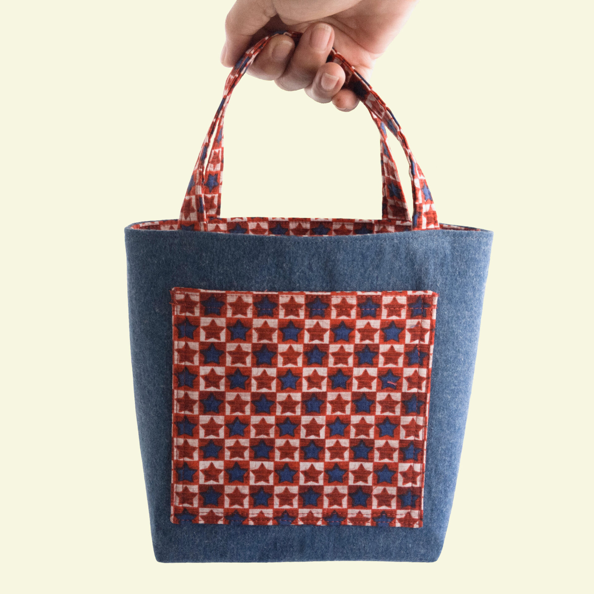 USA Denim Tote Hand Carrying USA Tote