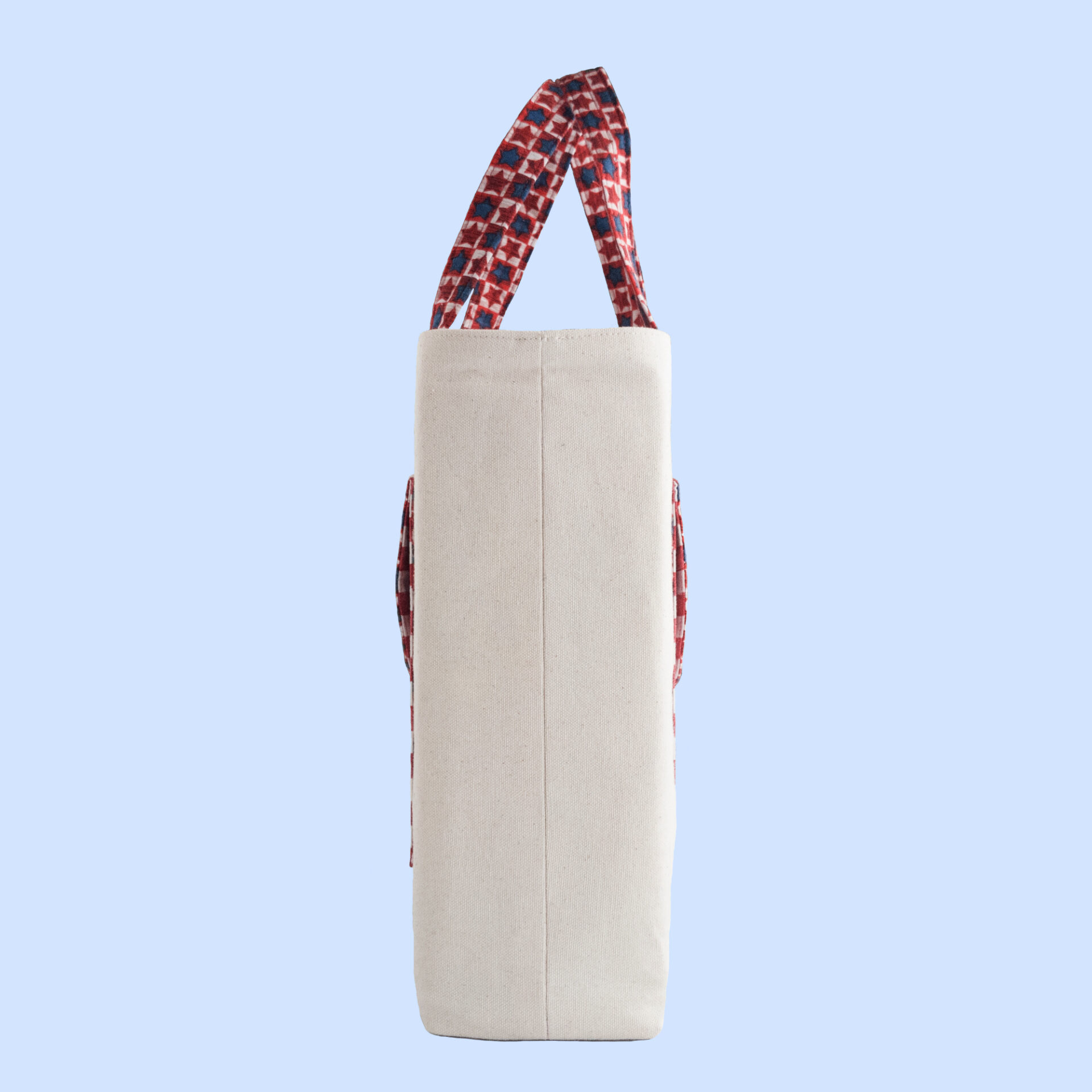 Large Canvas Tote Bag Patriotic Large Tote | Canvas USA Proud Handbag