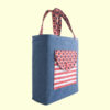 Denim Patriotic Tote Bag | Large USA Handbag