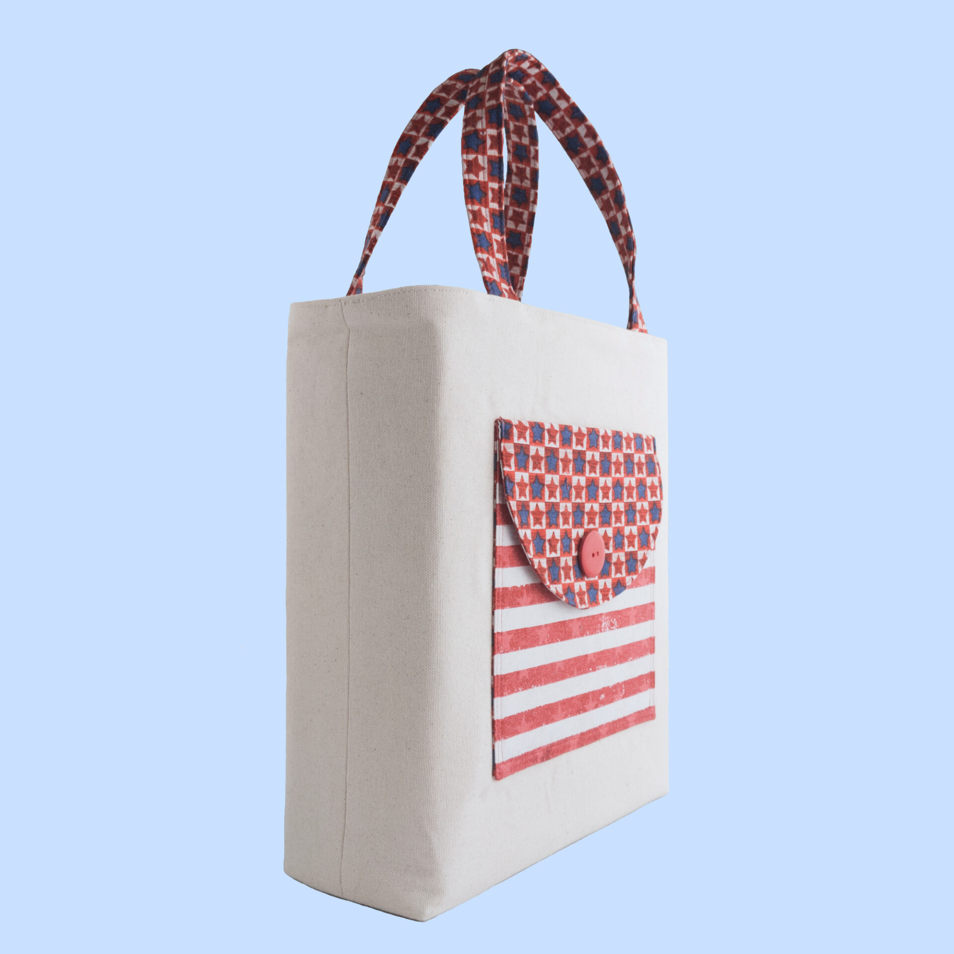 Patriotic Large Tote Patriotic Large Tote | Canvas USA Proud Handbag