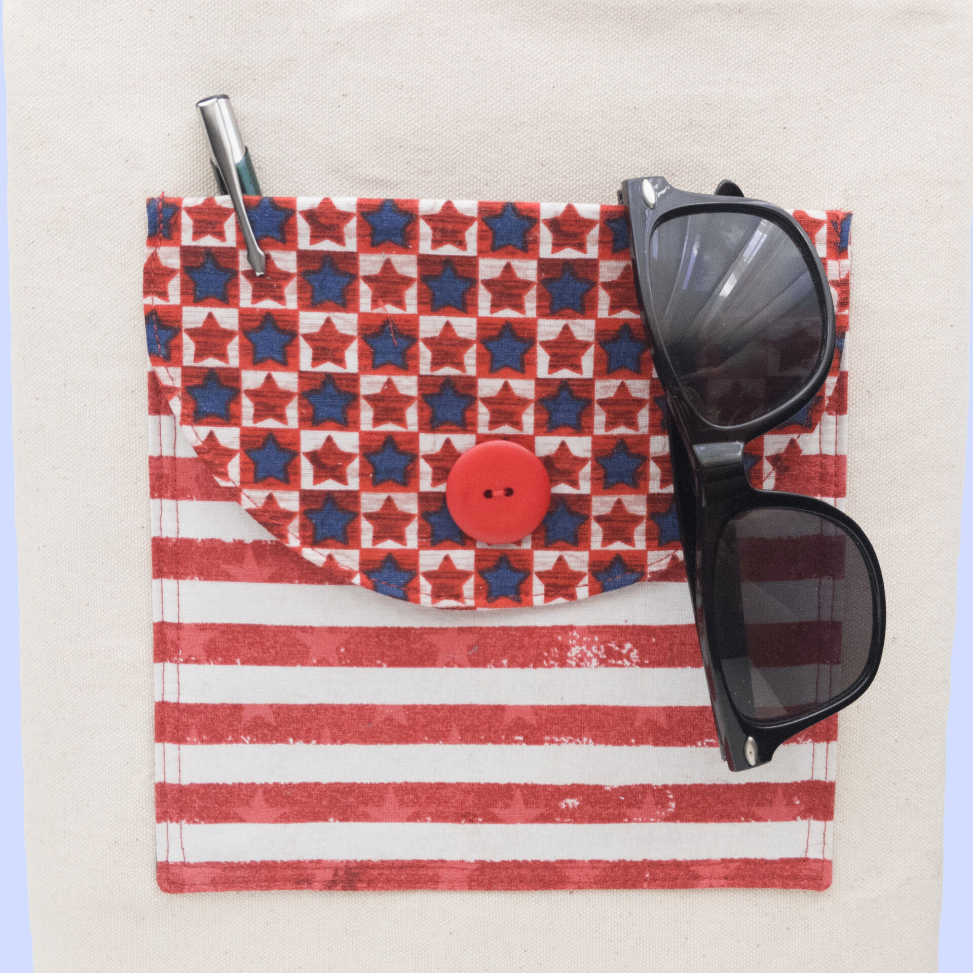 USA Tote Bag Patriotic Large Tote | Canvas USA Proud Handbag