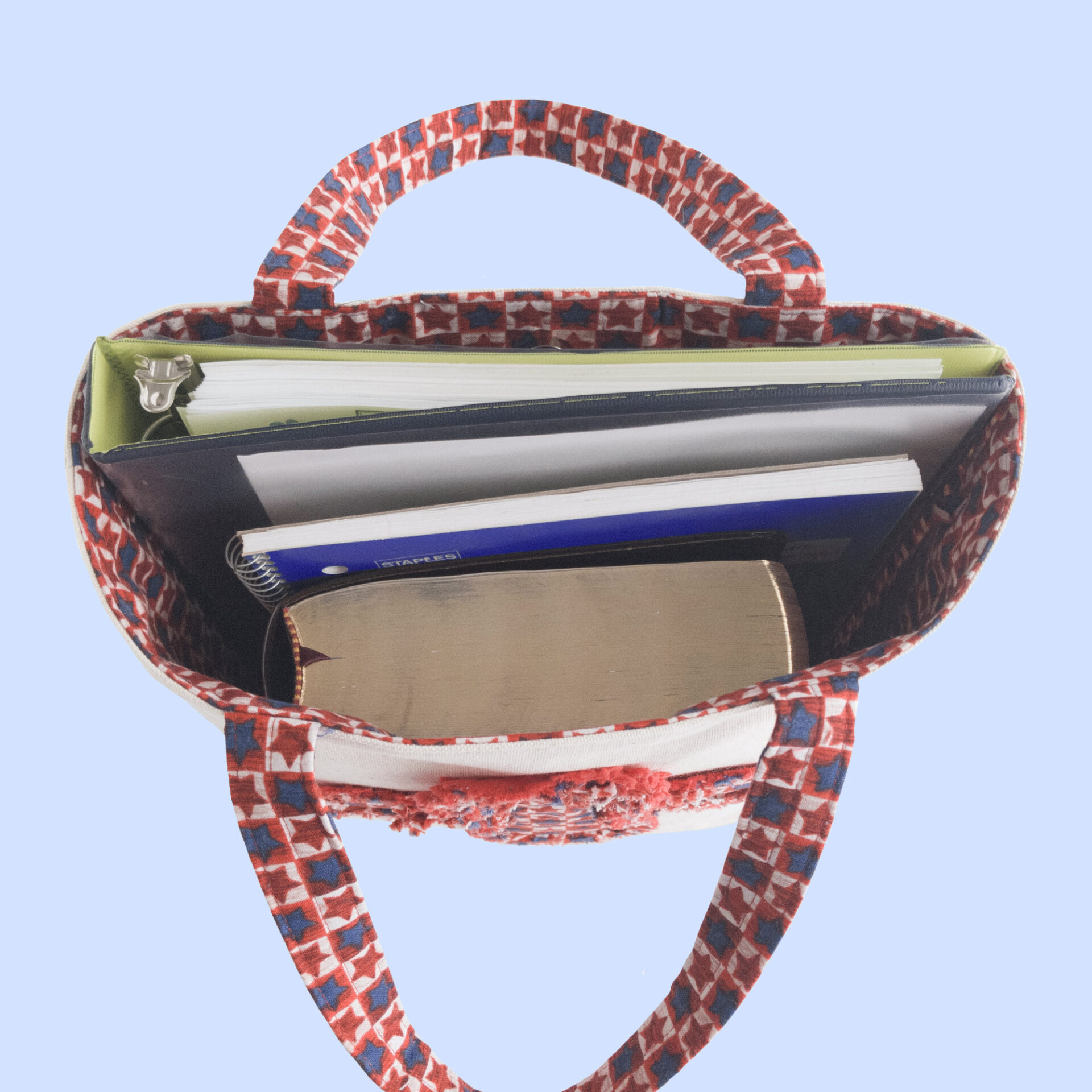 Inside Bag with Books