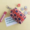 Patriotic Keychain Coin Purse | USA Proud Mini Boxy Bag