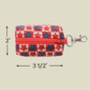 Patriotic Keychain Coin Purse | USA Proud Mini Boxy Bag