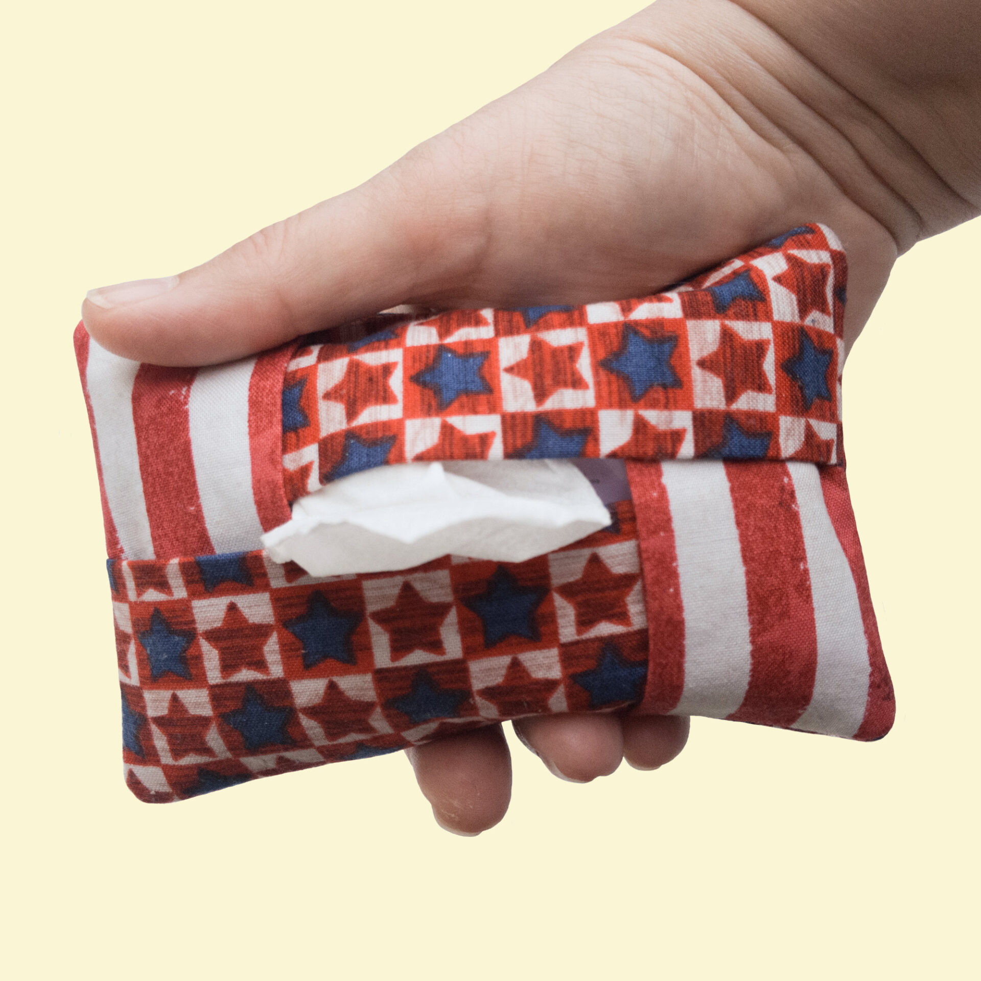 Patriotic Pocket Tissue Holder | USA Travel Tissue Case