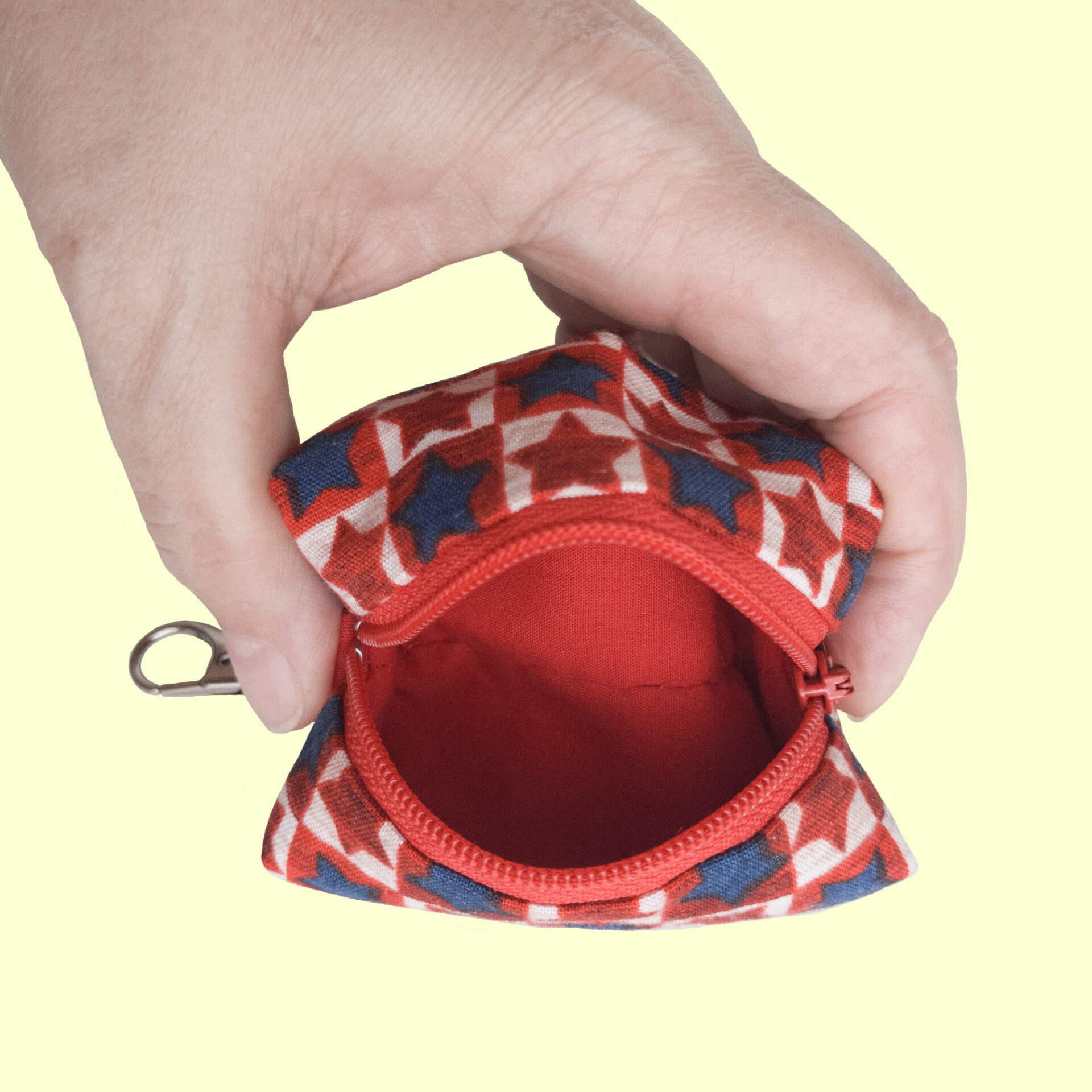 Patriotic Keychain Coin Purse | USA Proud Mini Boxy Bag