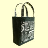 Christian Tote Bag Mini Christian Tote Bag | Black Canvas Small Bible Bag