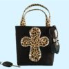 Leopard Cross Bible Bag